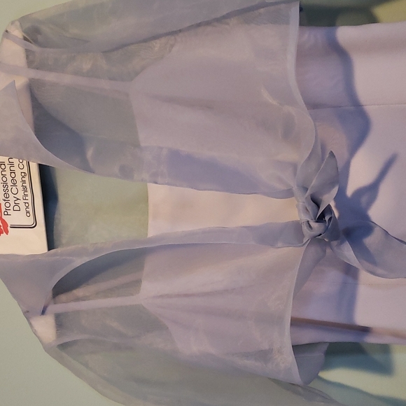 Stunning like new dry cleaned dress and sheer jacket with exquisite buttons - Picture 3 of 16